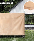 Beige Outdoor 3 Seater Hammock Swing Chair Cover for Patio Water Resistant All Weather Protection Fits 80 Inch Long by 60 Inch Deep