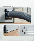 Reserved exhaust kit port on 3D Printer Enclosure With LED Light And Fireproof Cover For A1 Compatible Models