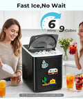 Smooth Countertop Bullet Ice Maker With Zero Hassle Setup And Custom Brick Panel, whips up nine perfect ice balls in six flat minutes.