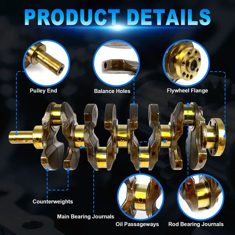 2.4L Engine Crankshaft And Bearings Kit For Hyundai Sonata Santa Fe Tucson And Kia Optima Sportage Sorento Forte