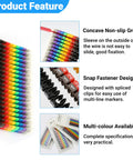 Clip On Wire Markers Set Colorful Cable Number Labels for marking cables durable plastic clip on design 100 pcs fits 2.5mm wires