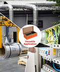 15-Ton Hydraulic Knockout Punch Kit With 10 Dies For Holes From 1/2 Inch To 4 Inch In Steel Aluminum And More, versatile use showcased