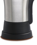 Electric Turkish Coffee Maker 4 Cup Stainless Steel Black Finish Easy Brew For Quick Turkish Coffee At Home Durable Metal Body