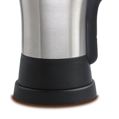 Electric Turkish Coffee Maker 4 Cup Stainless Steel Black Finish Easy Brew For Quick Turkish Coffee At Home Durable Metal Body
