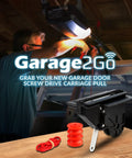 Screw Drive Carriage Replacement For Genie Garage Doors 36179R.S And 34107R.S, close-up view with installation tools