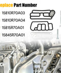 VTEC Solenoid Gasket Filter Kit For 3.5L V6 Honda Odyssey Pilot Accord Crosstour RDX And Acura 2003 2015 showing gaskets and bolts