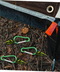 Heavy Duty Tarp Clips And Tent Clamps Weatherproof Plastic for lock tight fastening of tarps and awnings in outdoor setup.