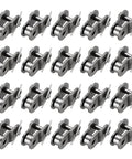 20 Pcs High Grade 05B Roller Chain Master Links With Offset Half Pin Connector, 8mm Pitch Manganese Steel repair kit displayed in rows.