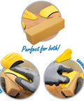 Xtra Large Natural Rubber Sandpaper Cleaner Block For Woodworking shown cleaning sanding block and mouse