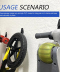 Heavy Duty Double J Hook EV Wall Mount Solid Steel Electric Cable Organizer For Garage Storage with PVC coated design.