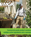 Person applying Onslaught FastCap Spider And Scorpion Insecticide Concentrate For Indoor And Outdoor Use Commercial Grade outdoors