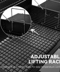 28 Inch Barrel Charcoal Grill with Warming Rack and 626 Sq In of Cooking Space adjustable lifting rack feature