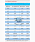 Titanium mesh specification chart for Beefy Industrial Grade Electromagnetic Shielding Titanium Mesh 8 Mesh, corrosion resistant.