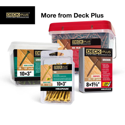 Pro Grade Deck Screws 10 By 2 1/2 Inch 625 Pack Epoxy Coated Self Drilling Fasteners For Pressure Treated Lumber Outdoor Projects display packaging.