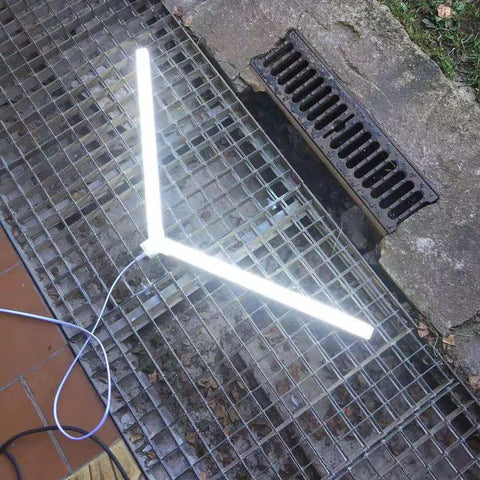 Hexagon LED Light Bars With T And Y L V I Connectors And 1.5m Power Cables for DIY honeycomb garage lighting system on grate