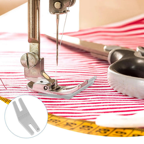 Two Pack Hump Jumper Sewing Tools Denim Foot For Quick Button Clearance And Thick Hemming Plastic Hemmer Foot with sewing setup
