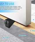 Heavy Duty Door Stopper Wedge With Non Slip Black Rubber Base Made Of Zinc Alloy Keeps Doors From Slamming And Protects Walls