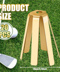 Boss Level Twenty Pack Brass Golf Shaft Adapter Shims For Three Thirty Five To Three Seventy Drivers Irons, six leg design.