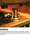 Close-up of footswitch on Cry Baby Standard Wah Pedal With Aggressive Modern Voice Iconic Fasel Inductor For Bold Expressive Guitar Wah Tones Smooth Sweep For Live Shows And Studio Sessions Classic Flexible Expression.