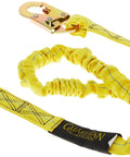 Yellow 6-Foot Internal Shock Lanyard With Snap Hooks for Fall Protection, Lightweight Single Leg Lanyard Built From Heavy Duty Polyester