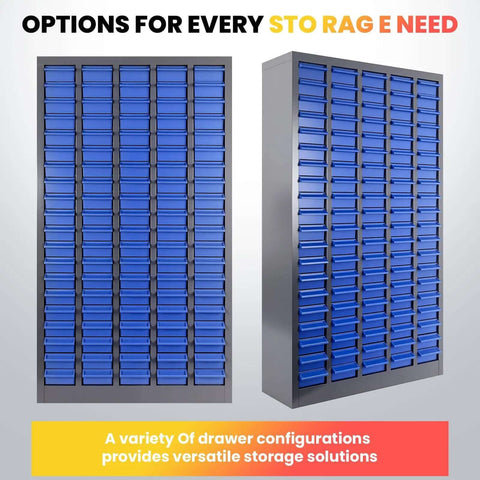 Heavy Duty 100 Drawer Parts Cabinet With Metal Frame For Nuts Bolts And Small Hardware In Garage Workshop And Classroom Storage Organizer Durable ABS Drawers And Sturdy Metal Body Keeps Tools And Components Tidy And Accessible