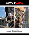 Widely used applications demonstrating LOschten 1700W Desktop Electric Hydraulic Rebar Bender for steel rods and bars.