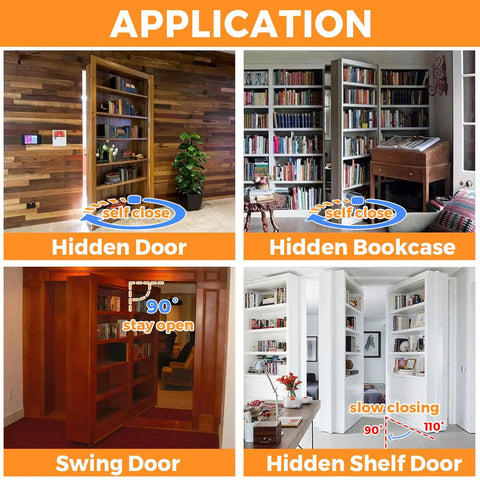 Applications of Heavy Duty Wood Door Pivot Hinges Self Closing 360 Degree Shaft Stainless Steel Pivot Hardware For Interior Doors.
