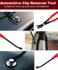 Solid Gear 8 Piece Auto Trim Removal Kit With Non Scratch Pry Bars And Heavy Duty Fastener Clip Pliers For Smooth Car Panel And Dash Restoration Jobs Daily showing clip and trim tools.