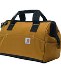 Trade Series 16 Inch Tool Bag With Zippered Main Compartment 23 Pockets Metal Frame Rain Defender Water Repellent