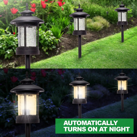 Low Voltage Outdoor Path Lights 8 Pack Waterproof Rust Resistant Landscape Lighting For Walkways Garden And Lawn With Crisp Warm Glow And Easy Install Weatherproof Durable Finish For Year Round Outdoor Use