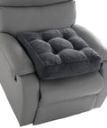 Tufted Corduroy Recliner Seat Cushion For Seniors And Adults High Density Foam 20x20x4 Inches Get Up Easier Cushion on chair