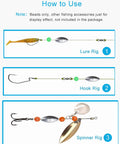 Assorted Fishing Beads Set 1000 Pcs, 5mm Round Float Beads For Rigs And Lures in use with lure, hook, and spinner rigs