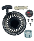 Recoil Pull Start Assembly With 47mm Pulley Cup 6 Bolt Mount Built For Honda GX160 GX200 Clones And 196cc 208cc 212cc Small Engines
