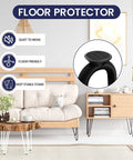 Modern living room with sofa and cabinet on 6 Inch Heavy Duty Hairpin Furniture Legs With Rubber Feet Satin Black Steel 300 LB Capacity 4 Pack For TV Stands Sofas Cabinets And DIY Home Furniture Upgrades For A Modern Industrial Look.