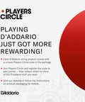 Players Circle promo graphic for D'Addario strings with code-in-package offer and website instructions