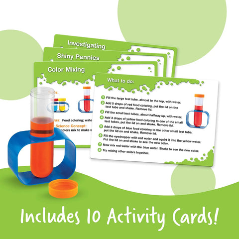 Hands On Primary Science Lab Activity Set For Kids Real Sized Tools Safe Chemistry Experiments And STEM Projects with activity cards