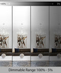 Room demonstrating dimmable feature of 6-Pack 4-Inch Color-Selectable LED Recessed Ceiling Downlights With J-Box.