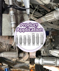 Heavy Duty Universal Stainless Steel Exhaust Flex Pipe Kit with 1.75 Inch Tube and Dual Braided Design in application