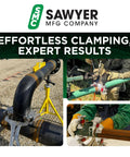 Sawyer Welders 3rd Hand portable pipe welding clamp and alignment tool for butt welds, lightweight