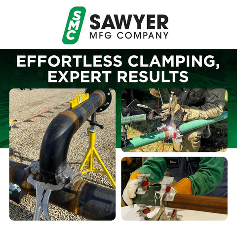 Sawyer Welders 3rd Hand portable pipe welding clamp and alignment tool for butt welds, lightweight