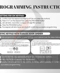 Programming instructions for Wireless Garage Door Keypad Plays Nice With Overhead Door Legacy Python Odyssey Destiny models.