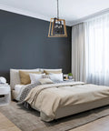 Black And Gold Farmhouse Pendant Light With Free Swinging Arms, Modern 20 Inch Wide Chandelier, bedroom ceiling fixture
