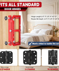 Rock Solid Door Hinge Jig Kit With Router Template And Mortise Chisel Guide For Latch Install Zero Sweat Setup for hinge installation.