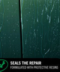 Scratch Repair And Renew Car Polish For Scratches Swirl Marks Paint Transfer Headlight Oxidation And Water Spots Safe For All Paint Colors 7oz With Protective Resin Formula shown sealing water on car paint surface.