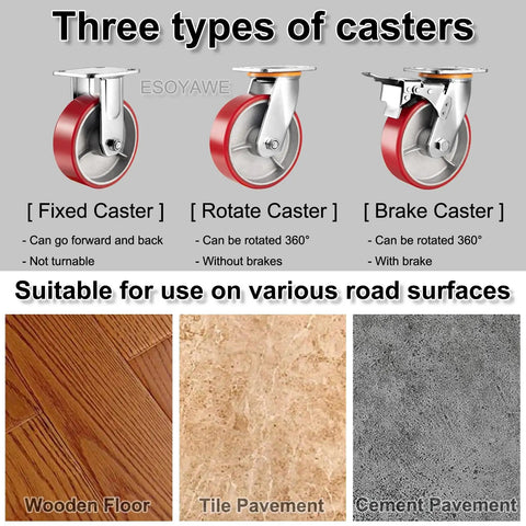 Heavy Duty Polyurethane Replacement Casters With Thick Steel Plates And Included Bolts Roll Smooth As Butter Perfect For Cart Upgrades Furniture Overhauls Or Diy Workshop Benches Built Tough To Move Heavy Gear