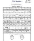 Performance data sheet for Heavy Duty 60HP Three Phase Electric Motor 3600RPM 575V ODP Enclosure Cast Iron.