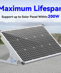 13.8 Inch Immortal Steel Solar Panel Tilt Mount Stand For 0 To 200W Panels Adjustable 0 To 60 Degree on outdoor ground