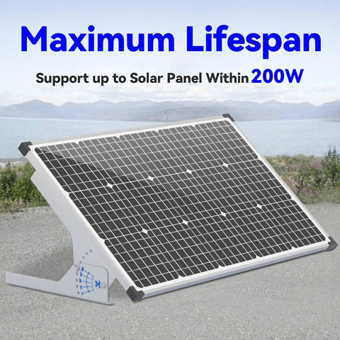 13.8 Inch Immortal Steel Solar Panel Tilt Mount Stand For 0 To 200W Panels Adjustable 0 To 60 Degree on outdoor ground