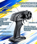 Multi-function controller for 2-Pack RC Boats For Pool And Lake Fun With 2 Controllers, 2.4GHz Remote, detailed features shown