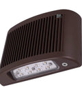 Bronze Hardy Emergency Lighting Fixture with 90-Minute Battery Backup, 3000K Soft White or 5000K Daylight, IP65 for Wet Location